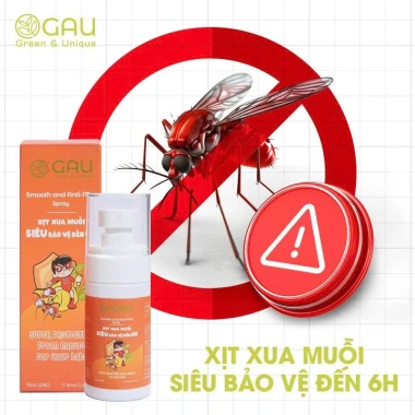 Xịt Xua Muỗi Thiên Nhiên GAU Cho Bé Sơ sinh – Ngăn Muỗi 6h Anti-Mos An lành 79.000₫