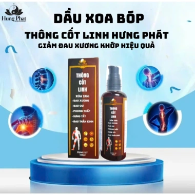 Xịt Xương Khớp Thông Cốt Linh 100ml - Giảm Tê Bì, Nhức Mỏi, Êm Dịu Vai Gáy