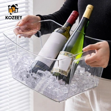 Xô đá KOZEEY tay cầm tích hợp máy làm lạnh, đựng rượu, bia, vang - Giảm giá 200.200₫