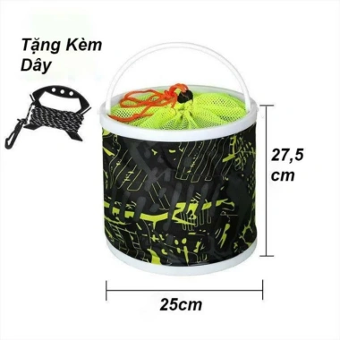 Xô đựng cá đa năng gấp gọn, múc nước, đựng phụ kiện tiện lợi, chỉ 57.000₫ 7 Xô đựng cá đa năng gấp gọn, múc nước, đựng phụ kiện tiện lợi, chỉ 57.000₫ 7