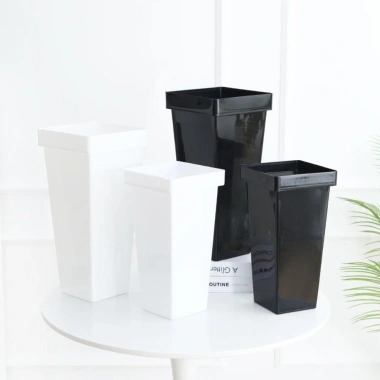 Xô hoa NLINNI Bắc Âu mộc mạc - Dụng cụ trồng cây nhựa bền trang trí sân vườn 127k 8