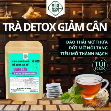Xổ mỡ nhanh Trà detox Bội Lan Đường - Túi lọc 50 lọc giảm cân, giá chỉ 176.000₫