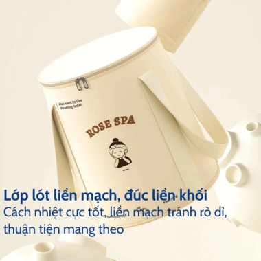 Xô Ngâm Chân Gấp Gọn Cozyhome 20L – Túi Giữ Nhiệt Chống Rò Rỉ, Tăng Tuần Hoàn Máu 3