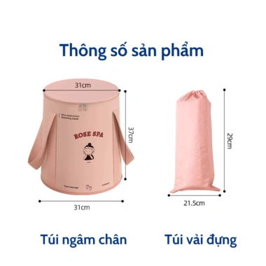 Xô Ngâm Chân Gấp Gọn Cozyhome 20L – Túi Giữ Nhiệt Chống Rò Rỉ, Tăng Tuần Hoàn Máu 7