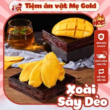 Xoài sấy dẻo 500g không đường, chua ngọt tự nhiên – Hàng xuất khẩu, giảm giá 60.000đ Mẹ Gold