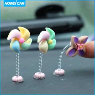Xoay Cối Xay Gió Ô Tô Tự Động Điều Khiển Trung Tâm, Màn Hình Hiển Thị, Lắc Đầu Trang Trí 6