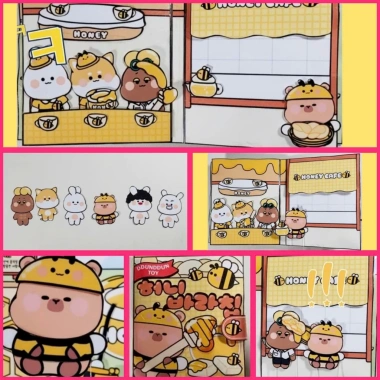 Xoei Paper Đồ Chơi Sách Giấy Capybara - Ngôi Nhà Baby, Shin Thay Đò, Gà Con - DIY Tự Cắt Tay, Giá 32.000đ