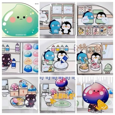 Xoei Paper Đồ Chơi Sách Giấy Capybara - Ngôi Nhà Baby, Shin Thay Đò, Gà Con - DIY Tự Cắt Tay, Giá 32.000đ