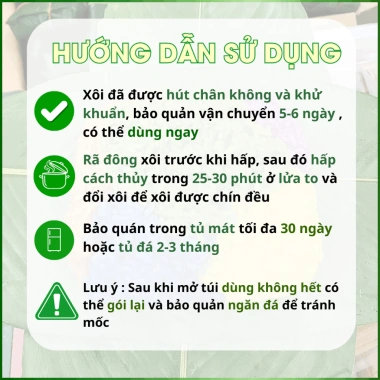 Xôi ngũ sắc Hà Nấm gạo nếp nương – Đặc sản dẻo thơm, màu tự nhiên, chỉ 74.900₫ 5