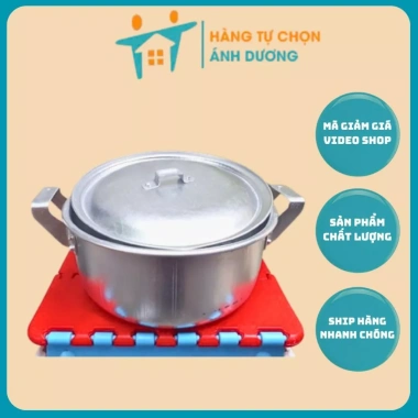 Xoong nồi nhôm mini 20cm - Nấu canh, kho cá nhanh, giá ưu đãi 75.050 VND