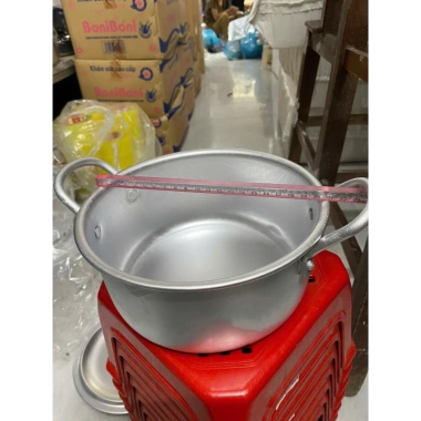 Xoong nồi nhôm vành mini nấu canh, kho cá - Kích thước tiện lợi, giá 49.500₫