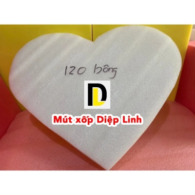 Xốp không bong tách PE đa độ dày 3-4-5-7-9cm, kích thước đa dạng, phôi tim tròn hoa chỉ 35.000đ
