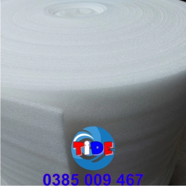 Xốp mút PE Foam 10mm dày, bản 20-100cm – Lót bọc, chống sốc thủy tinh, gốm, điện tử, chỉ 4.000₫