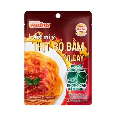 Xốt Mì Ý Thịt Bò Bằm Vị Cay Nisshin Seifun Welna 80g - Đậm Đà, Không Cần Hâm Nóng, Giá 25.000đ 2 Xốt Mì Ý Thịt Bò Bằm Vị Cay Nisshin Seifun Welna 80g - Đậm Đà, Không Cần Hâm Nóng, Giá 25.000đ 2