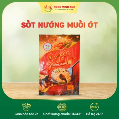 Xốt Nướng Muối Ớt Đậm Vị - Sốt Ướp Hải Sản Ngọc Minh Anh 60g, Giá 28.000đ