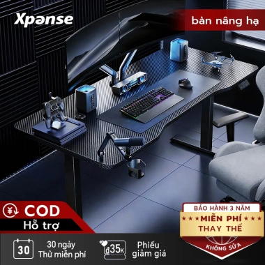 Xpanse Bàn Làm Việc Thông Minh Mặt Bàn Carbon Chống Mài Mòn - Văn Phòng/Game 2.953.000₫