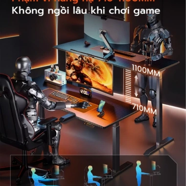Xpanse Bàn Làm Việc Thông Minh Mặt Bàn Carbon Chống Mài Mòn - Văn Phòng/Game 2.953.000₫