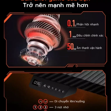 Xpanse Bàn Làm Việc Thông Minh Mặt Bàn Carbon Chống Mài Mòn - Văn Phòng/Game 2.953.000₫