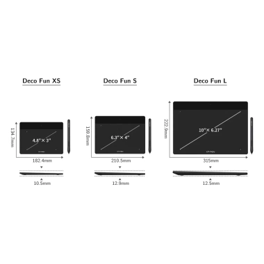 XPPen Deco Fun XS/S/L – Máy tính bảng vẽ kỹ thuật số 8.192 mức nghiêng, hỗ trợ Android, Mac, Windows, Giá 479.000đ 7