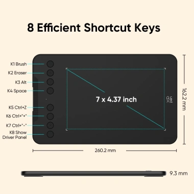 XPPen Deco mini7 V2: Máy tính bảng vẽ đồ họa 7.4 inch kèm bút 16.384 mức, giảm giá 22% 6