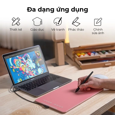 XPPen DECO01V3 Pen Tablet 10 inch, 16.384 áp suất, 60 độ nghiêng, 8 phím - 1.379.000₫ 4