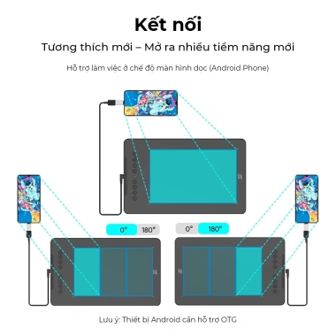 XPPen DECO01V3 Pen Tablet 10 inch, 16.384 áp suất, 60 độ nghiêng, 8 phím - 1.379.000₫ 6