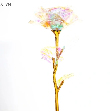 XTVN 24K mạ vàng hồng lá Nhân Tạo Hoa Hồng - Quà Mẹ & Valentine, giảm còn 9,293 đồng 6