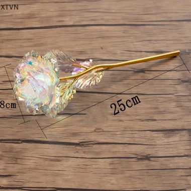 XTVN 24K mạ vàng hồng lá Nhân Tạo Hoa Hồng - Quà Mẹ & Valentine, giảm còn 9,293 đồng 7