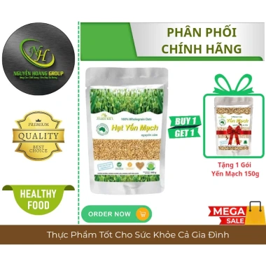 XUÂN AN Hạt Yến Mạch Nguyên Cám 500g - Tặng Gói 150g, Giá Ưu Đãi 69.000đ