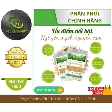 XUÂN AN Hạt Yến Mạch Nguyên Cám 500g - Tặng Gói 150g, Giá Ưu Đãi 69.000đ