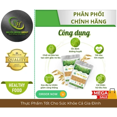 XUÂN AN Hạt Yến Mạch Nguyên Cám 500g - Tặng Gói 150g, Giá Ưu Đãi 69.000đ