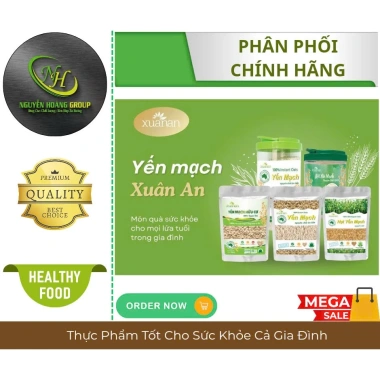 XUÂN AN Hạt Yến Mạch Nguyên Cám 500g - Tặng Gói 150g, Giá Ưu Đãi 69.000đ