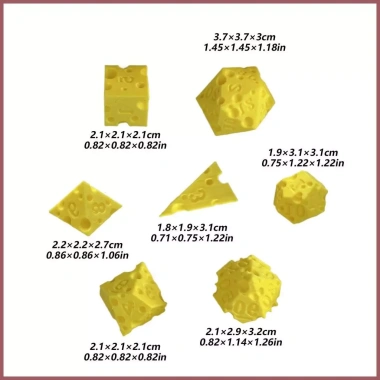 Xúc xắc 7 miếng Phô Mai 3D nhập vai - Trò chơi tương tác hỗ trợ học Toán, giảm còn 68.200 VND 10 Xúc xắc 7 miếng Phô Mai 3D nhập vai - Trò chơi tương tác hỗ trợ học Toán, giảm còn 68.200 VND 10
