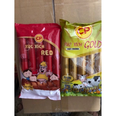 Xúc xích CP heo bò 200g (ngày luôn mới) 5 cây 40g - Giá chỉ 21.000đ