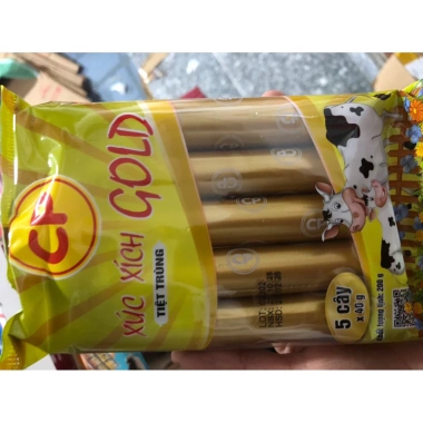 Xúc xích CP heo bò 200g (ngày luôn mới) 5 cây 40g - Giá chỉ 21.000đ