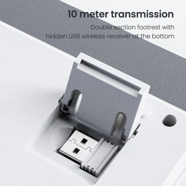 XUNFOX Bàn Phím Không Dây TK100 2.4G và Bluetooth 5.0, Phím PBT Chống Mờ, Pin 2.000mAh, Giá Ưu Đãi 499.000₫