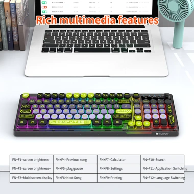 XUNFOX Bàn Phím và Chuột Không Dây Gaming Bluetooth 2.4G LED RGB - Giá 169.000₫
