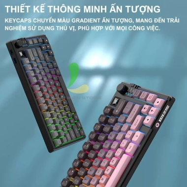 XUNFOX K920 Bàn Phím Không Dây, Chuột DPI 1.600 Nút Vặn Điều Chỉnh - 699.000 VND 2