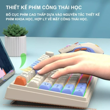 XUNFOX K920 Bàn Phím Không Dây, Chuột DPI 1.600 Nút Vặn Điều Chỉnh - 699.000 VND 3
