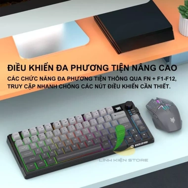 XUNFOX K920 Bàn Phím Không Dây, Chuột DPI 1.600 Nút Vặn Điều Chỉnh - 699.000 VND 6