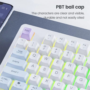 XUNFOX TK100 Bàn Phím Không Dây Bluetooth 2.4GHz Dual Mode - Hỗ Trợ Win & Mac, Đèn RGB, 498.000₫