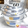 Xửng Hấp Nhôm Mạnh Hùng 60cm Chính Hãng - Giá ưu đãi 900k, phù hợp hấp bánh bao, hải sản, rau củ
