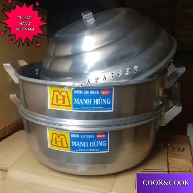 Xửng Hấp Nhôm Mạnh Hùng 60cm Chính Hãng - Giá ưu đãi 900k, phù hợp hấp bánh bao, hải sản, rau củ 8 Xửng Hấp Nhôm Mạnh Hùng 60cm Chính Hãng - Giá ưu đãi 900k, phù hợp hấp bánh bao, hải sản, rau củ 8