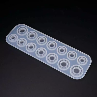 XUT 14 Lỗ Nhẫn Khuôn Silicon Nhựa Dễ Dính - Làm Mặt Dây Chuyền và Trang Sức DIY Giá 44.660 VND 6