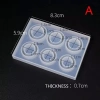 XUT 14 Lỗ Nhẫn Khuôn Silicon Nhựa Dễ Dính - Làm Mặt Dây Chuyền và Trang Sức DIY Giá 44.660 VND 10