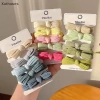Xut 5/10 Chiếc Nơ Tóc Dây Co Giãn Nhiều Màu Traceless Đuôi Ngựa Cao Su Dành cho Bé Gái Dễ Thương Ưu đãi Giá chỉ 42.552đ