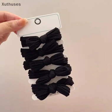 Xut 5/10 Chiếc Nơ Tóc Dây Co Giãn Nhiều Màu Traceless Đuôi Ngựa Cao Su Dành cho Bé Gái Dễ Thương Ưu đãi Giá chỉ 42.552đ