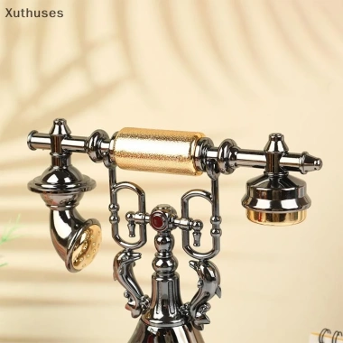 Xut Retro Điện Thoại Đồ Trang Trí Đồng Hồ Báo Thức Sáng Tạo Hẹn Giờ - Trang Trí Bàn Đầu Giường Phòng Gia Đình 4