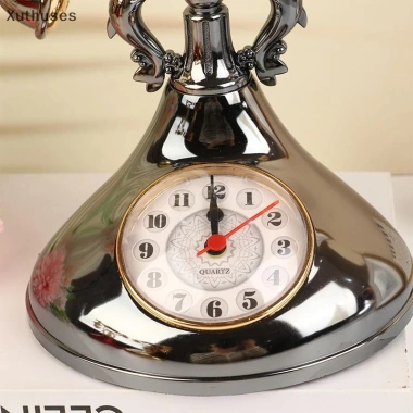 Xut Retro Điện Thoại Đồ Trang Trí Đồng Hồ Báo Thức Sáng Tạo Hẹn Giờ - Trang Trí Bàn Đầu Giường Phòng Gia Đình 6