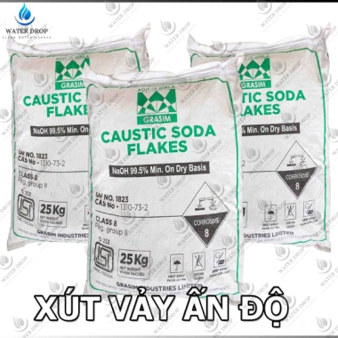 Xút vảy Ấn Độ NaOH 99% 25kg - Sodium Hydroxide chất lượng cao, giá chỉ 900.000đ
